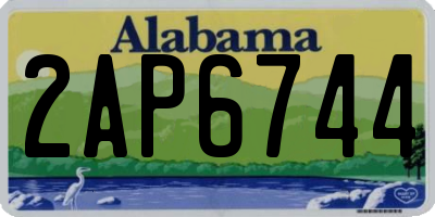 AL license plate 2AP6744