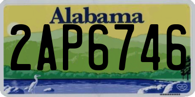 AL license plate 2AP6746