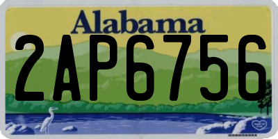 AL license plate 2AP6756