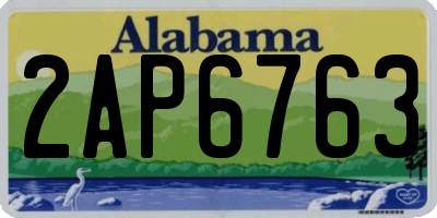 AL license plate 2AP6763