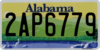 AL license plate 2AP6779