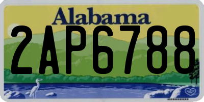 AL license plate 2AP6788