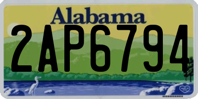 AL license plate 2AP6794