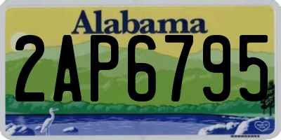 AL license plate 2AP6795