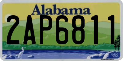 AL license plate 2AP6811