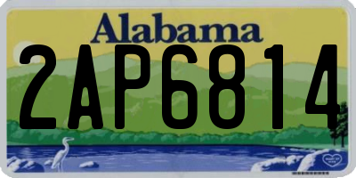 AL license plate 2AP6814