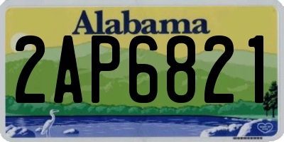 AL license plate 2AP6821