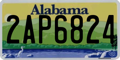 AL license plate 2AP6824