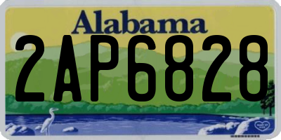 AL license plate 2AP6828