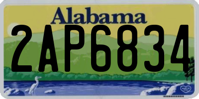AL license plate 2AP6834