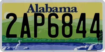 AL license plate 2AP6844