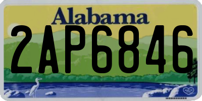 AL license plate 2AP6846