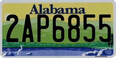 AL license plate 2AP6855