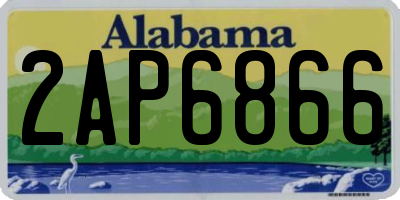 AL license plate 2AP6866