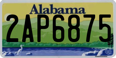 AL license plate 2AP6875
