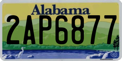 AL license plate 2AP6877