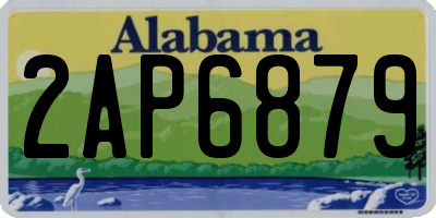 AL license plate 2AP6879