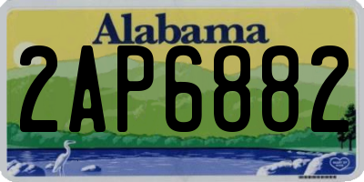 AL license plate 2AP6882