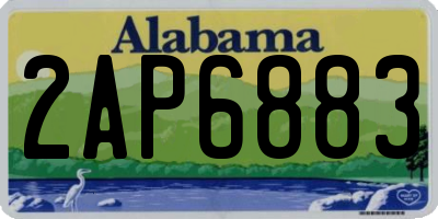 AL license plate 2AP6883