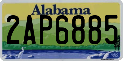 AL license plate 2AP6885