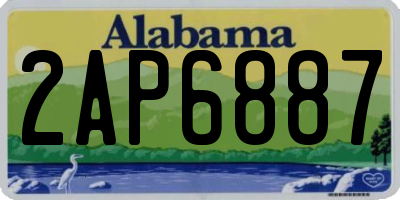 AL license plate 2AP6887