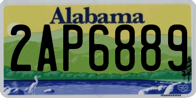 AL license plate 2AP6889