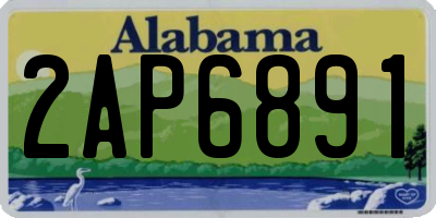 AL license plate 2AP6891