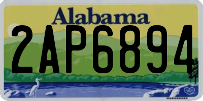 AL license plate 2AP6894