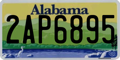 AL license plate 2AP6895
