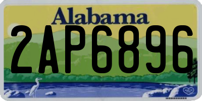 AL license plate 2AP6896
