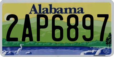 AL license plate 2AP6897