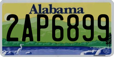 AL license plate 2AP6899