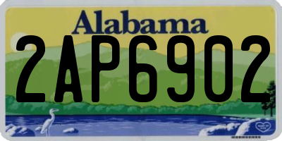 AL license plate 2AP6902