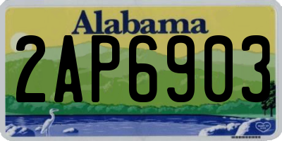 AL license plate 2AP6903