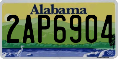 AL license plate 2AP6904