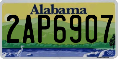 AL license plate 2AP6907
