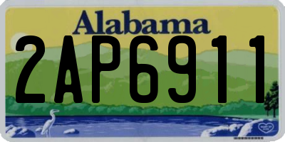 AL license plate 2AP6911