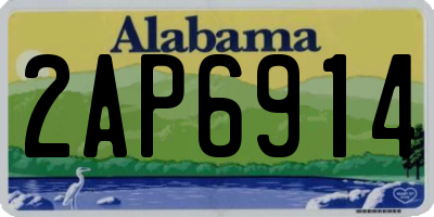 AL license plate 2AP6914