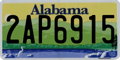 AL license plate 2AP6915