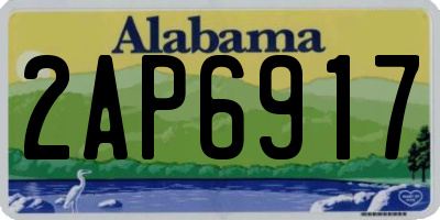 AL license plate 2AP6917