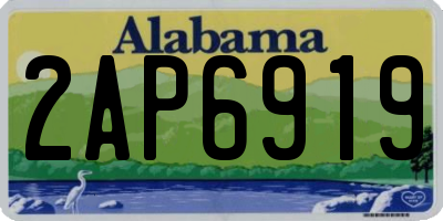 AL license plate 2AP6919