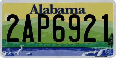 AL license plate 2AP6921