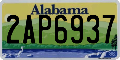 AL license plate 2AP6937