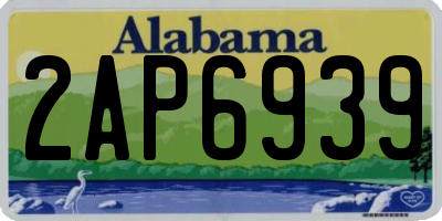 AL license plate 2AP6939
