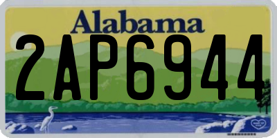 AL license plate 2AP6944