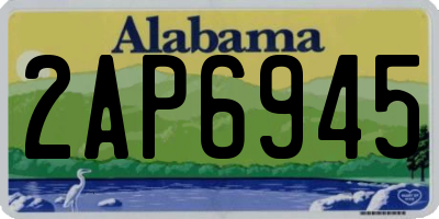 AL license plate 2AP6945