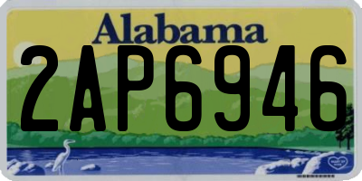 AL license plate 2AP6946