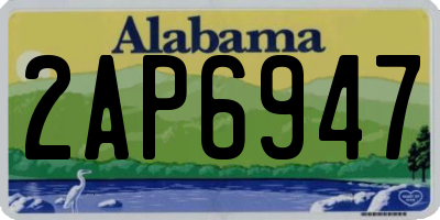 AL license plate 2AP6947