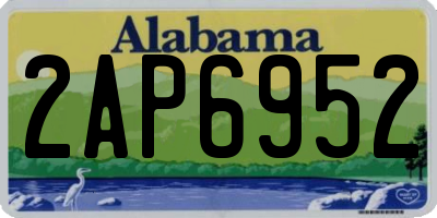AL license plate 2AP6952