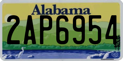 AL license plate 2AP6954